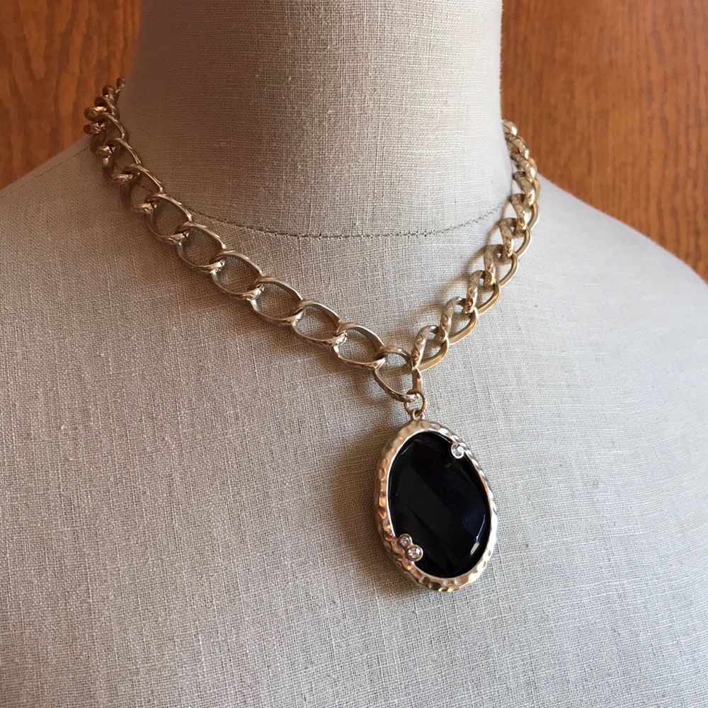 Gold statement necklace